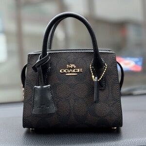 Coach Black and Brown Satchel authentic